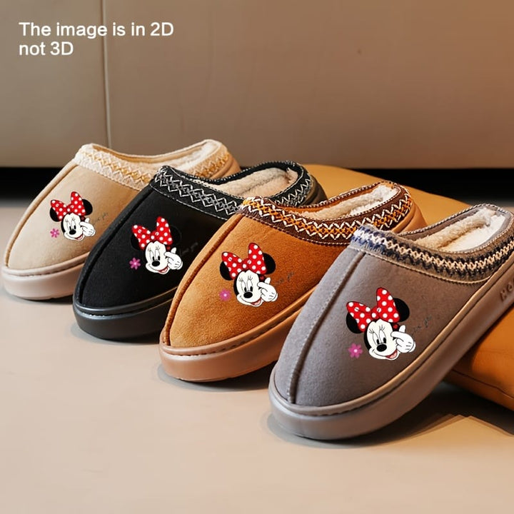 Mickey Mouse Plush Slippers Cozy Official Disney IndoorOutdoor Comfort