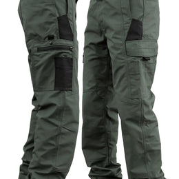 KissICON Military green1 / UK 36 Durable Mens Tactical Cargo Pants Work  Casual Versatility