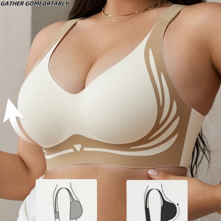 Plus-size Seamless Wireless Bra – Designed Featuring Lift