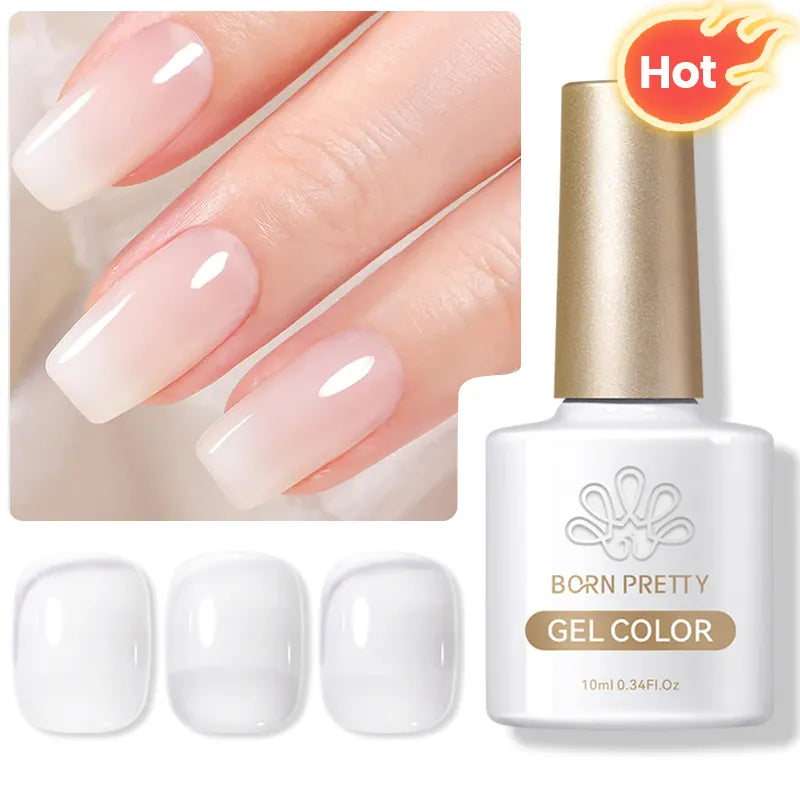 KissICON Milky Jelly Gel-HOT KissIcon Born Pretty Base and Top Coat Gel