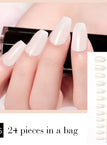 milky white