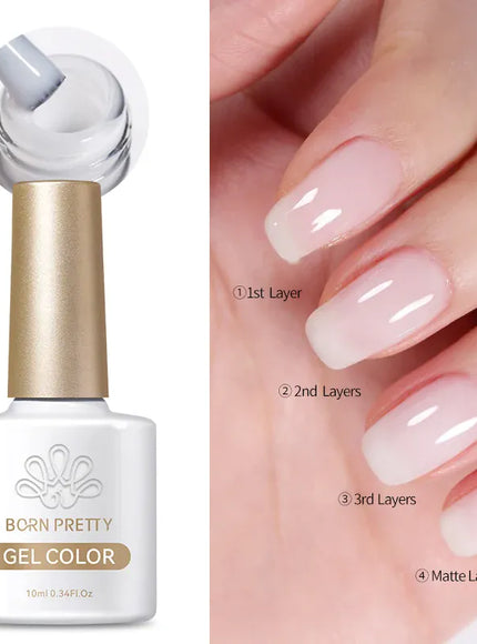 KissICON MilkyJellyGel-10ml KissIcon Born Pretty 6 In 1 Nail Glue