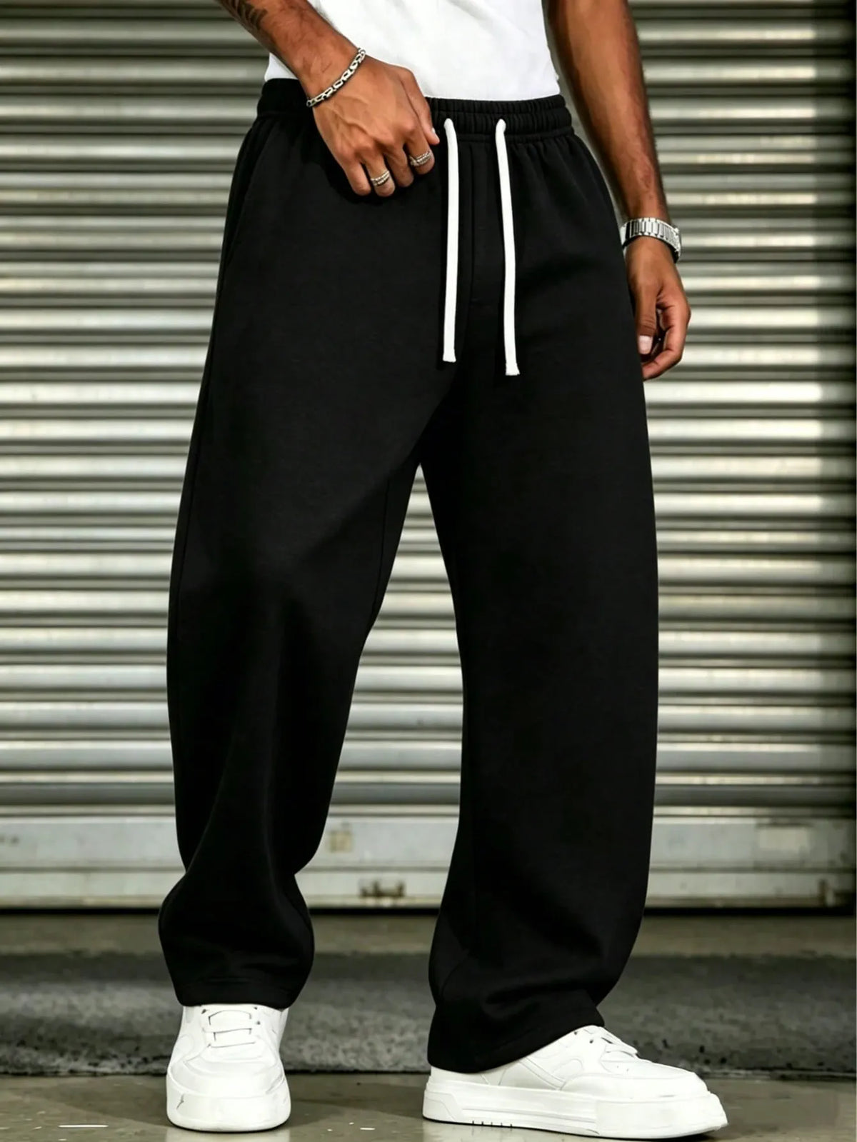 KissICON Minimalist Knit Pants Versatile Comfort for Dad