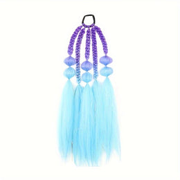 KissICON MINT-WHITE / 22inch Colorful Braided Hair Extensions Easy Braid Bra