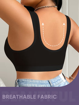 jkthpu-45 MIOTAN Elegant Front Closure Breathable Mesh Comfort Bra