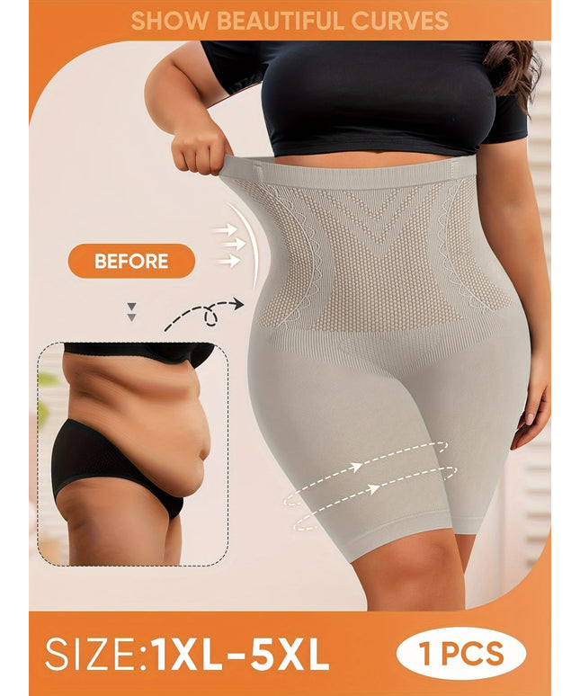 jkthpu-45 MIOTAN Plus Size HighWaist Shaping Shorts Tummy Control Butt Lift