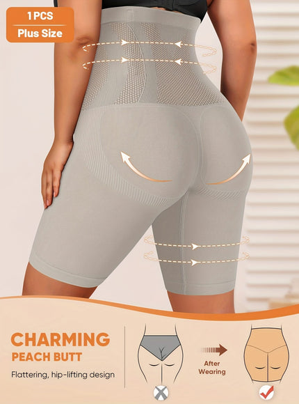 jkthpu-45 MIOTAN Plus Size HighWaist Shaping Shorts Tummy Control Butt Lift