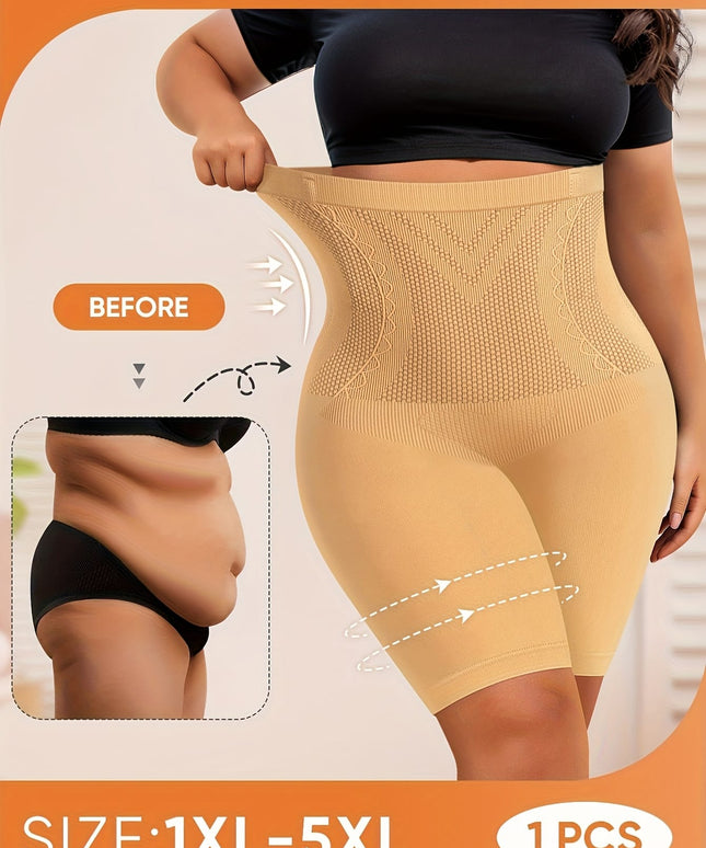 jkthpu-45 MIOTAN Plus Size HighWaist Shaping Shorts Tummy Control Butt Lift