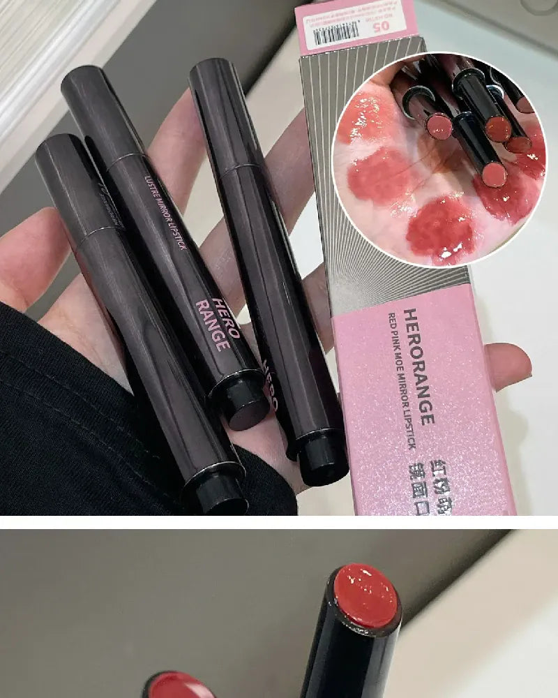 KissICON Mirror Lipstick Moisturizing and Pouty Lips Smooth Color