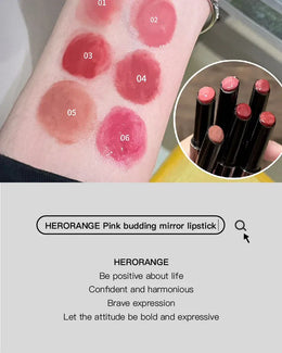 KissICON Mirror Lipstick Moisturizing and Pouty Lips Smooth Color
