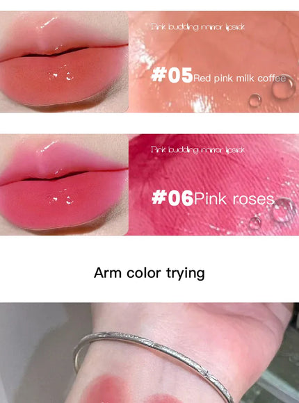 KissICON Mirror Lipstick Moisturizing and Pouty Lips Smooth Color