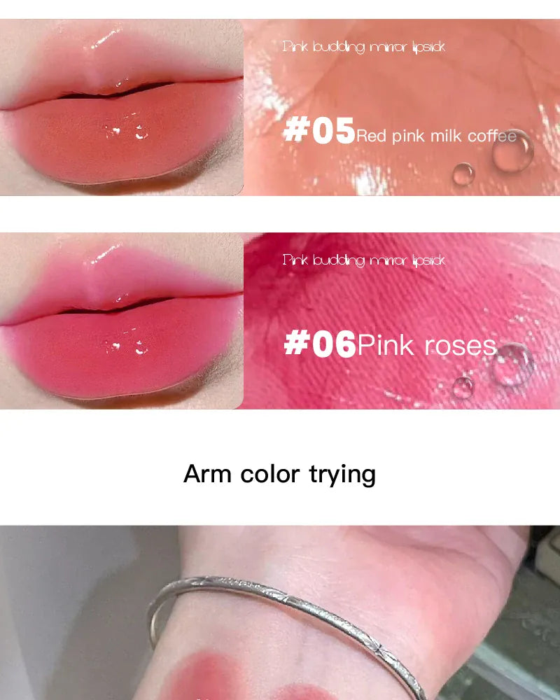 KissICON Mirror Lipstick Moisturizing and Pouty Lips Smooth Color