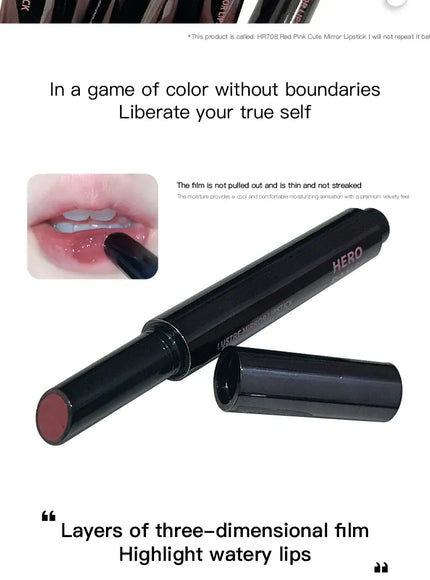 KissICON Mirror Lipstick Moisturizing and Pouty Lips Smooth Color