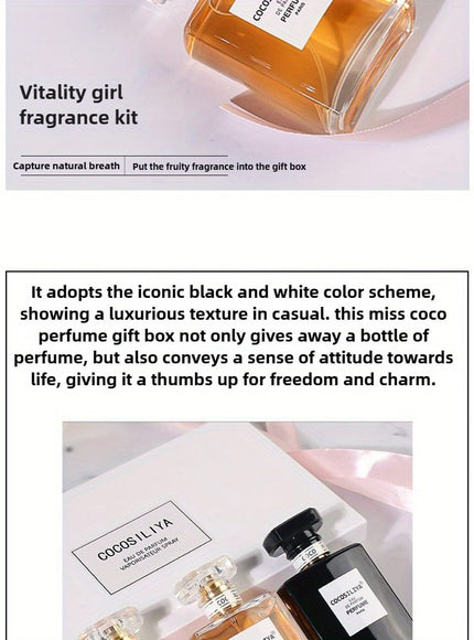 KissICON Miss Coco Three-piece Set / 3*50ml=150ML Cocosiliya Premium Edp 3x50ml Your Scent