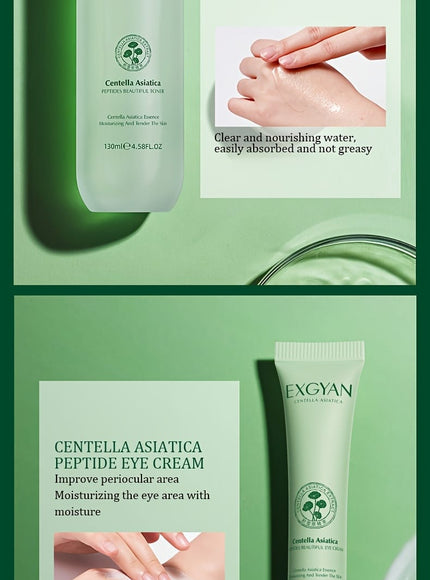 KissICON Miss / Facial Care Set And Gift Box KissIcon Exgyan Centella Gift Set - Hyaluronic Enriched