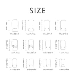 KissICON Miss KissIcon 24Pcs Press On Nails Short Pink White