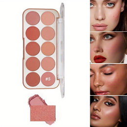 KissICON Miss Rose 10color Blush Contour Palette