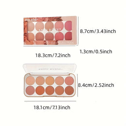KissICON Miss Rose 10color Blush Contour Palette