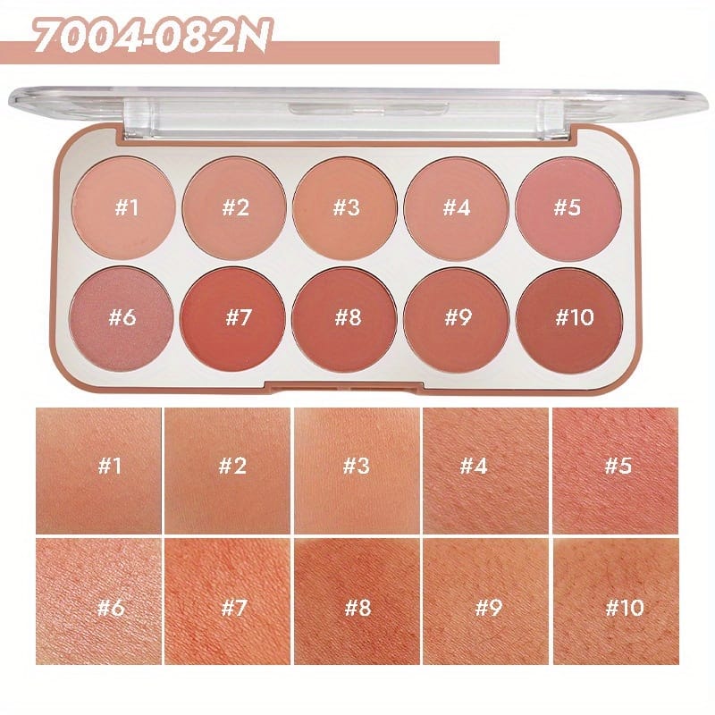 KissICON Miss Rose 10color Blush Contour Palette