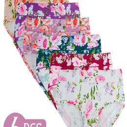 KissICON Mixed Color 2 / UK 24 Sheer Rose Highwaisted Panties Seduction