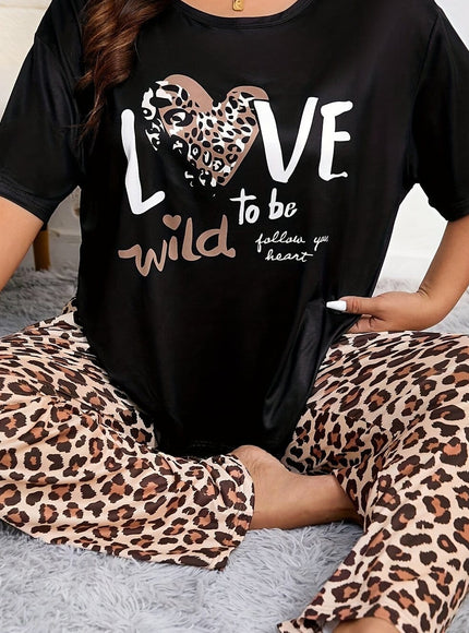 jkthpu-45 Mixed Color / UK 18 Women's Pajamas Casual Sweet Cartoon Home Clothes Set