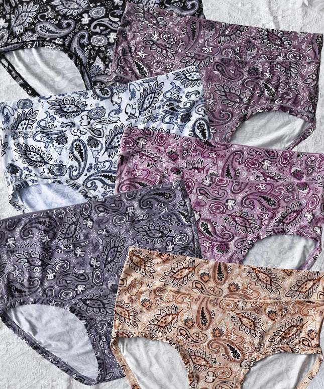KissICON Mixed Color / UK 28 6 Pack Print Underwear