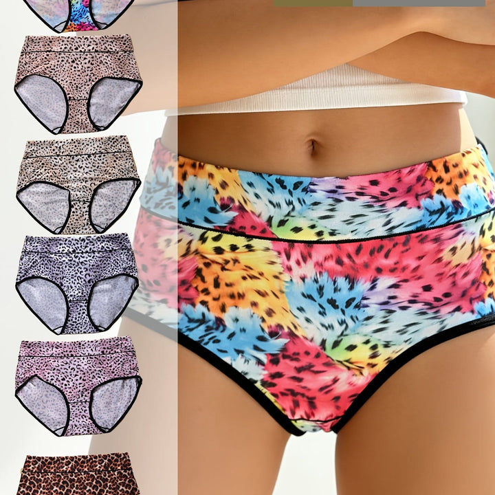 Quickdry Leopard Dance Briefs – 6pk Curve