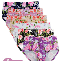 KissICON Mixed colors / UK 16 Sheer Rose Highwaisted Panties Seduction