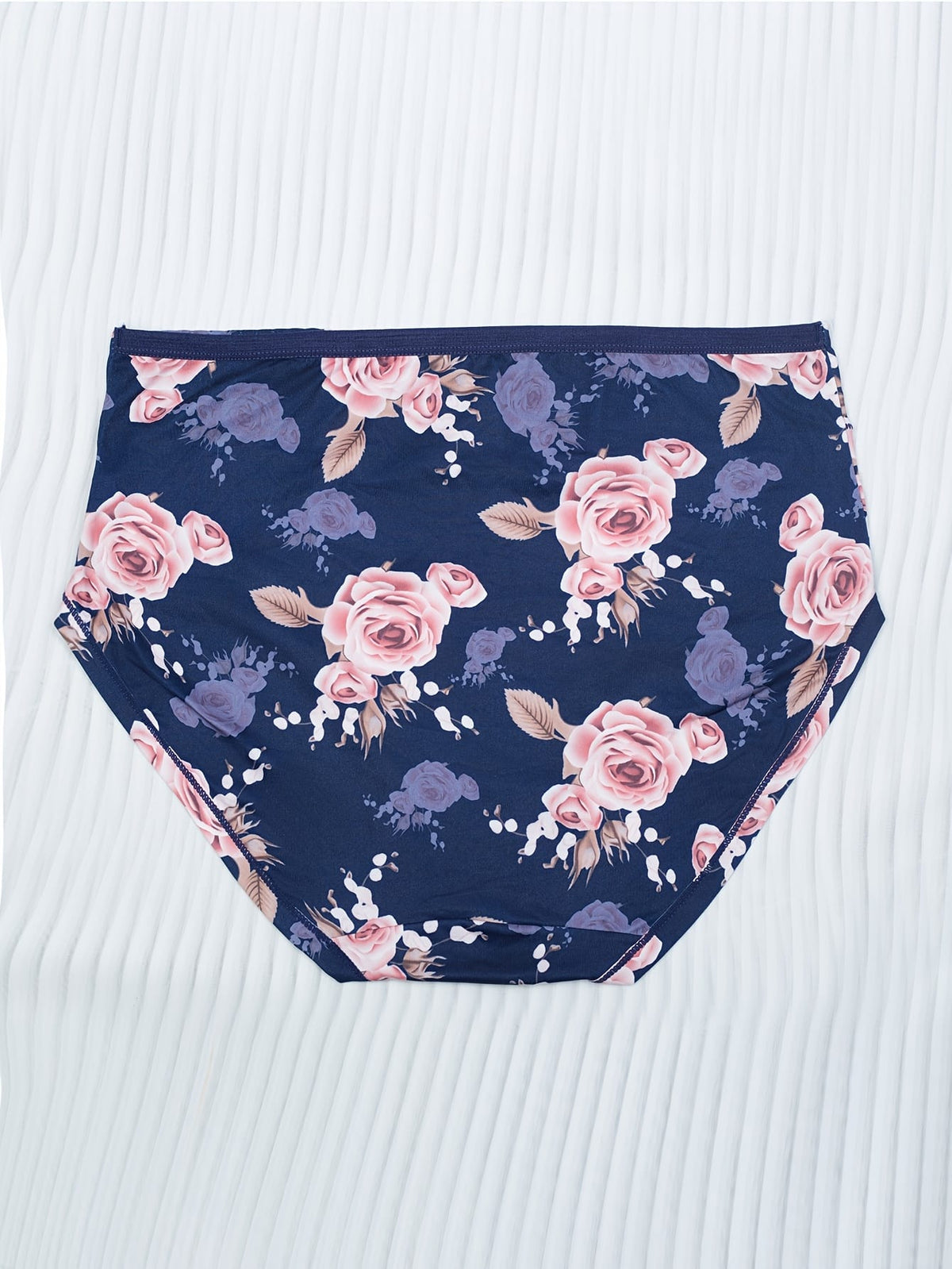 KissICON Mixed colors / UK 26 Curve Rose Print Comfy Elegant