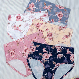KissICON Mixed colors / UK 26 Curve Rose Print Comfy Elegant