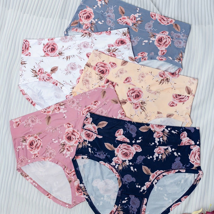 Curve Rose Print Comfy Elegant