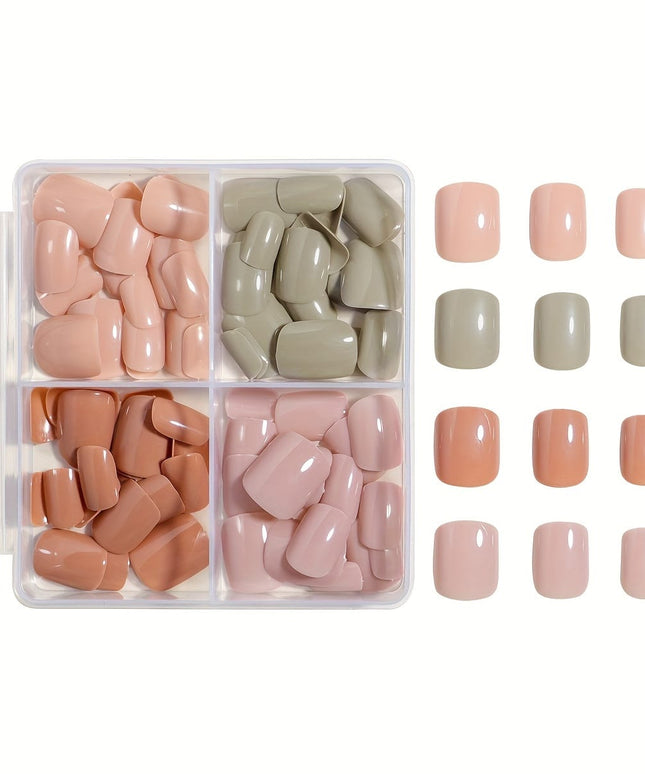 KissICON MJE656 KissIcon Short Square Press On Nails Set -