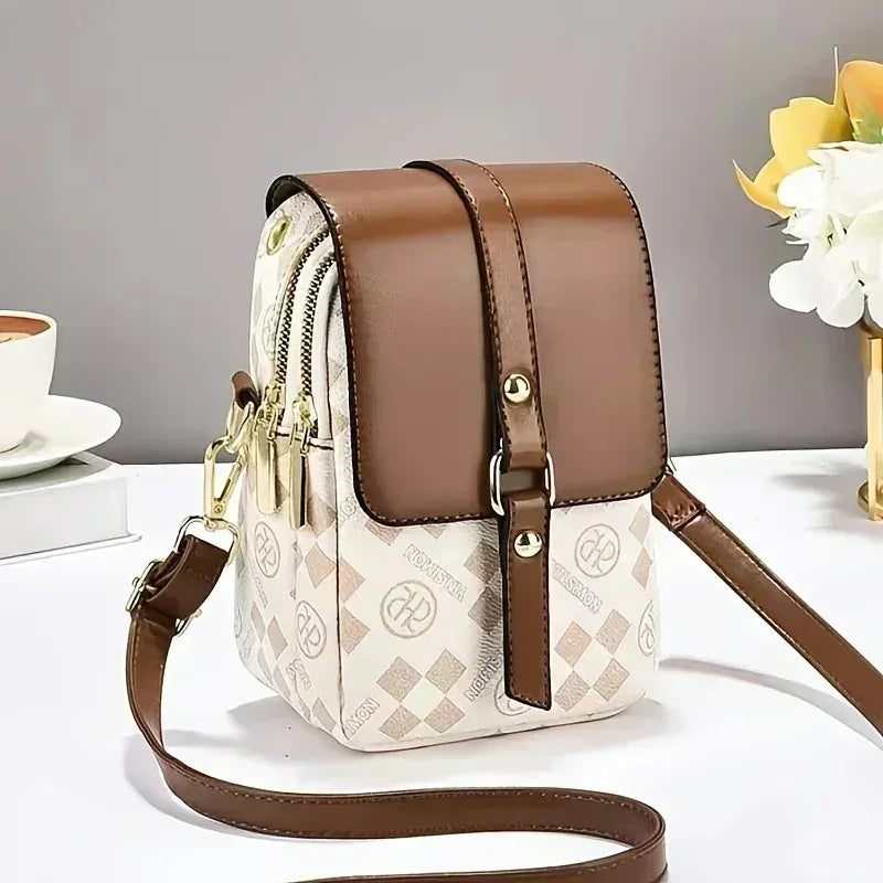 KissICON Moda Saco Multi-camada Pr Tico Crossbody –
