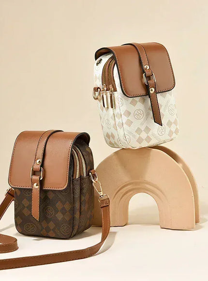 KissICON Moda Saco Multi-camada Pr Tico Crossbody –