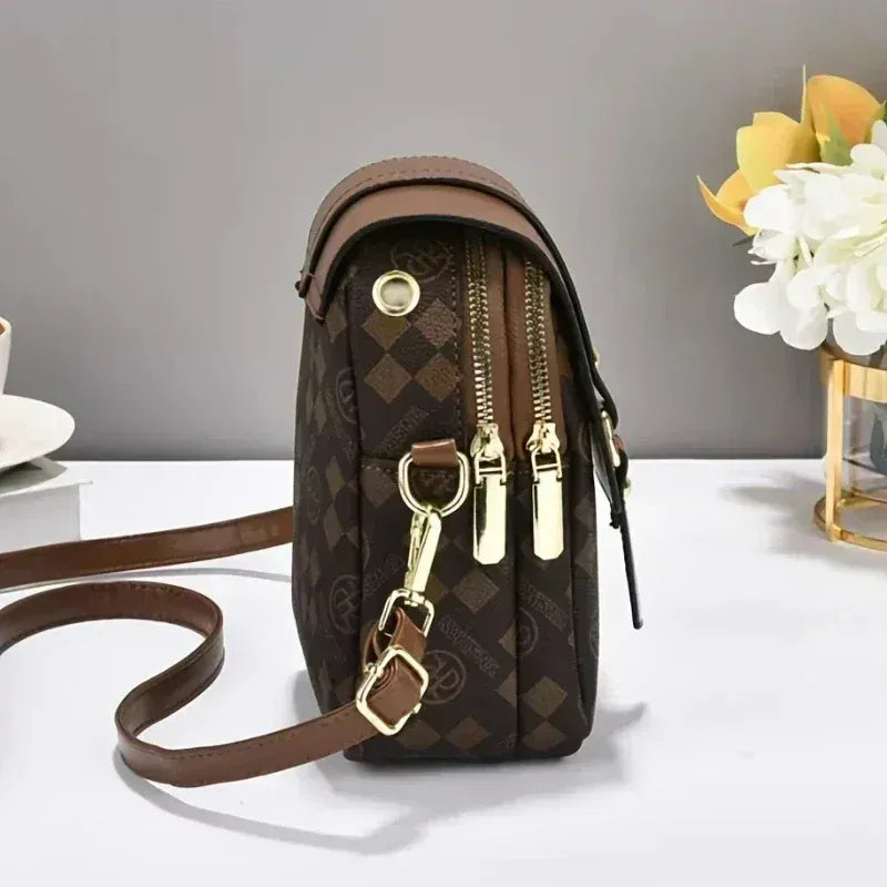 KissICON Moda Saco Multi-camada Pr Tico Crossbody –