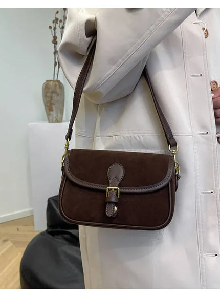 KissICON Modern Minimalist Crossbody – Soft Suede Mini