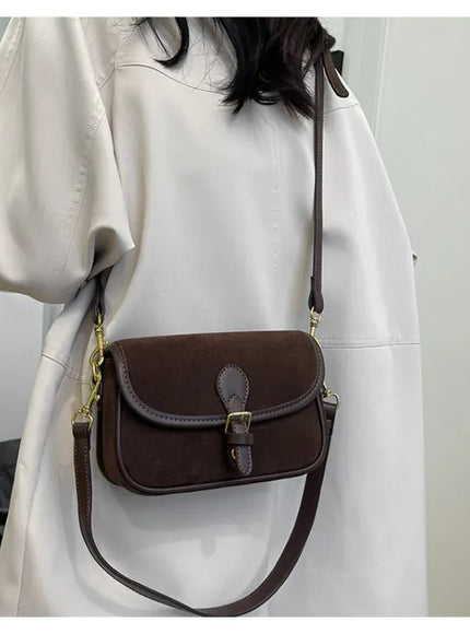KissICON Modern Minimalist Crossbody – Soft Suede Mini