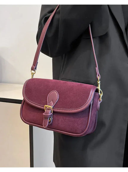KissICON Modern Minimalist Crossbody – Soft Suede Mini