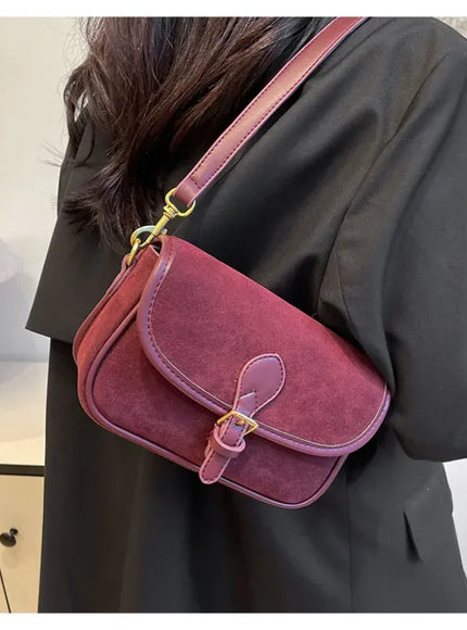 KissICON Modern Minimalist Crossbody – Soft Suede Mini