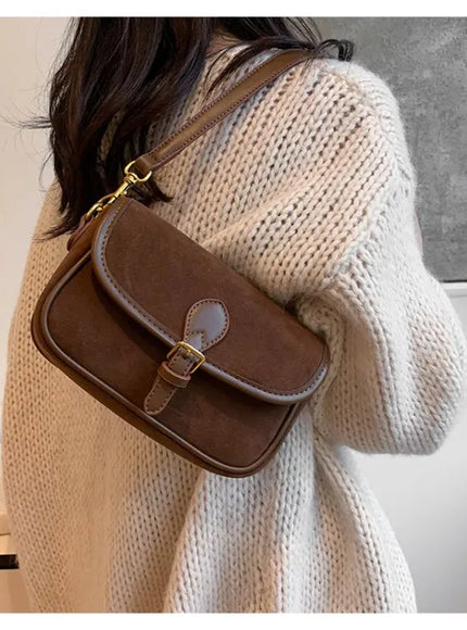 KissICON Modern Minimalist Crossbody – Soft Suede Mini