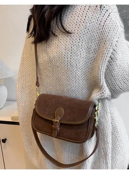 KissICON Modern Minimalist Crossbody – Soft Suede Mini