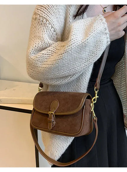 KissICON Modern Minimalist Crossbody – Soft Suede Mini