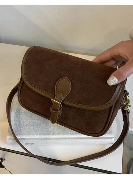 KissICON Modern Minimalist Crossbody – Soft Suede Mini
