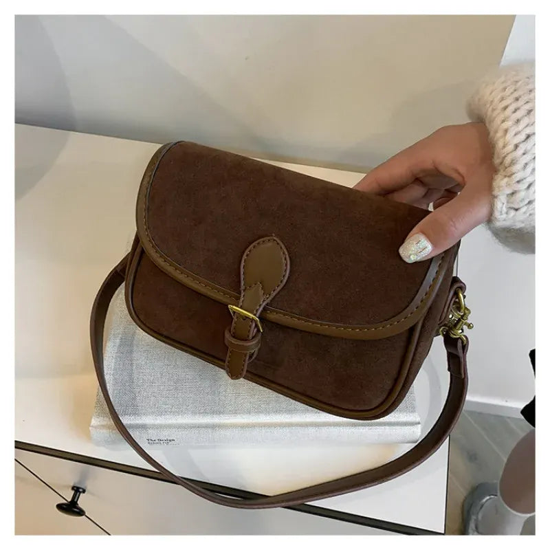 KissICON Modern Minimalist Crossbody – Soft Suede Mini