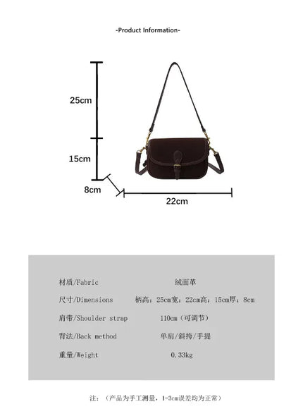 KissICON Modern Minimalist Crossbody – Soft Suede Mini