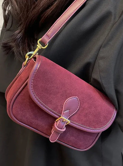 KissICON Modern Minimalist Crossbody – Soft Suede Mini