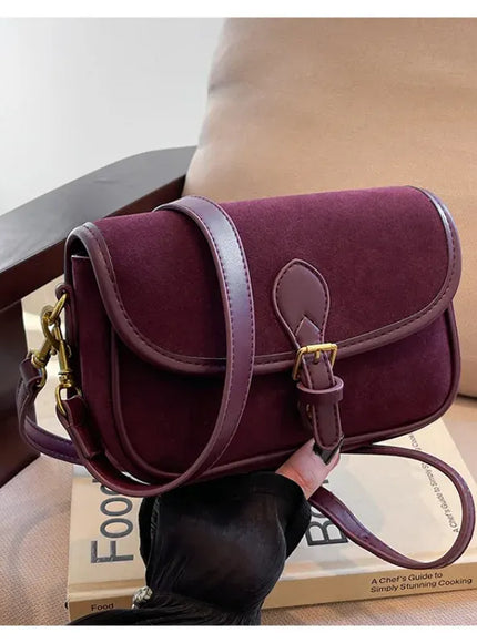 KissICON Modern Minimalist Crossbody – Soft Suede Mini