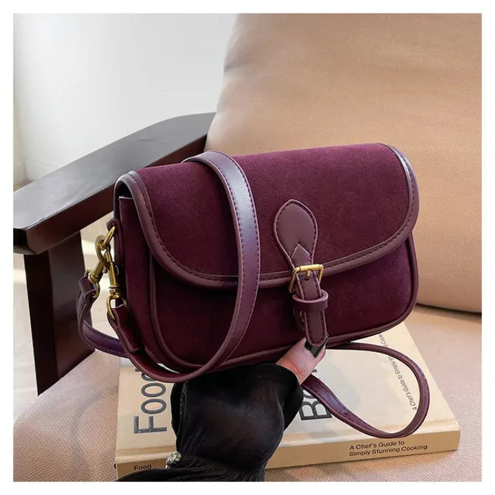 Modern Minimalist Crossbody – Soft Suede Mini