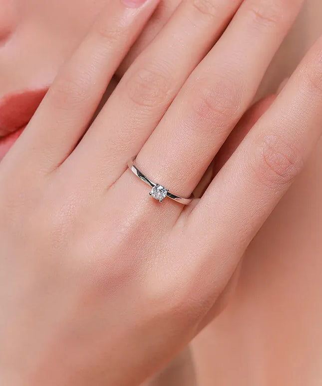 Dropshipman Modian 925 Sterling Silver 10 Hearts CZ Ring - Elegant Shine