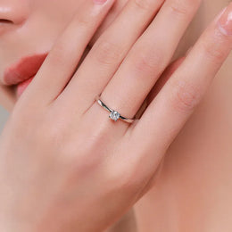 Dropshipman Modian 925 Sterling Silver 10 Hearts CZ Ring - Elegant Shine